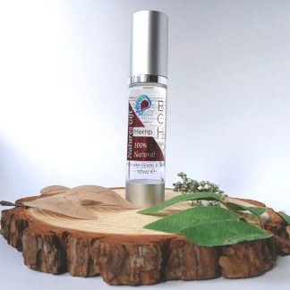 Hemp Slide & Glide on a wooden slice