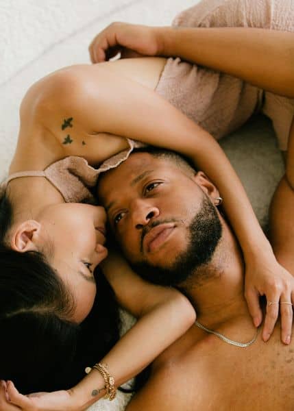 couple embracing