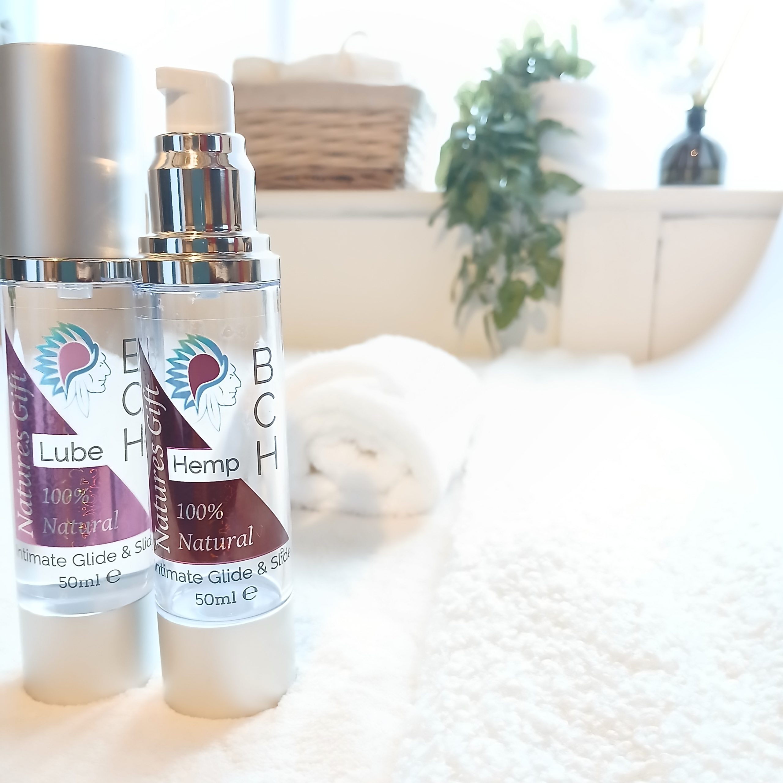 Slide & Glide Duo set on a massage table ready for intimacy