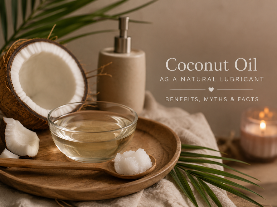 Coconut half, oils